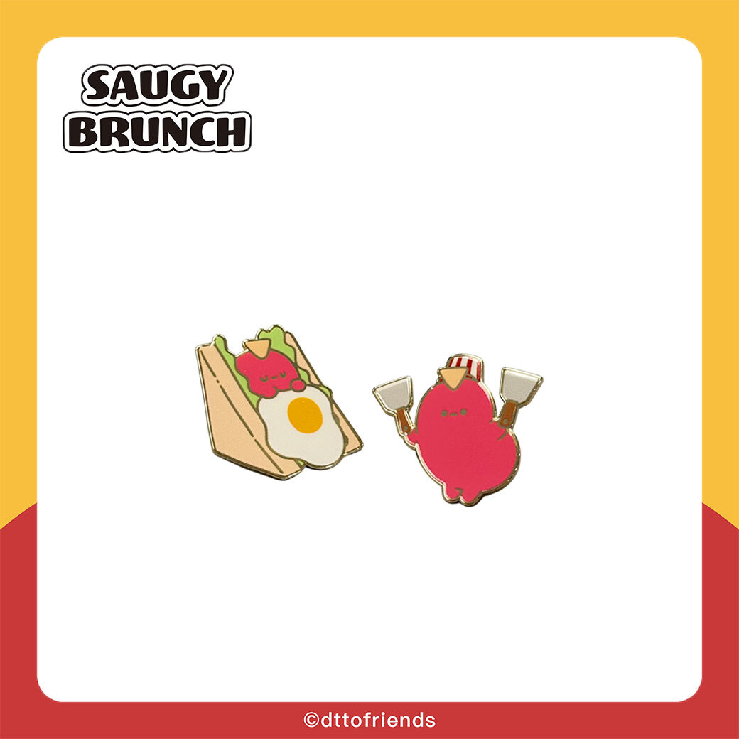 dtto friends-saugy brunch系列-金屬胸章組-Saugy
