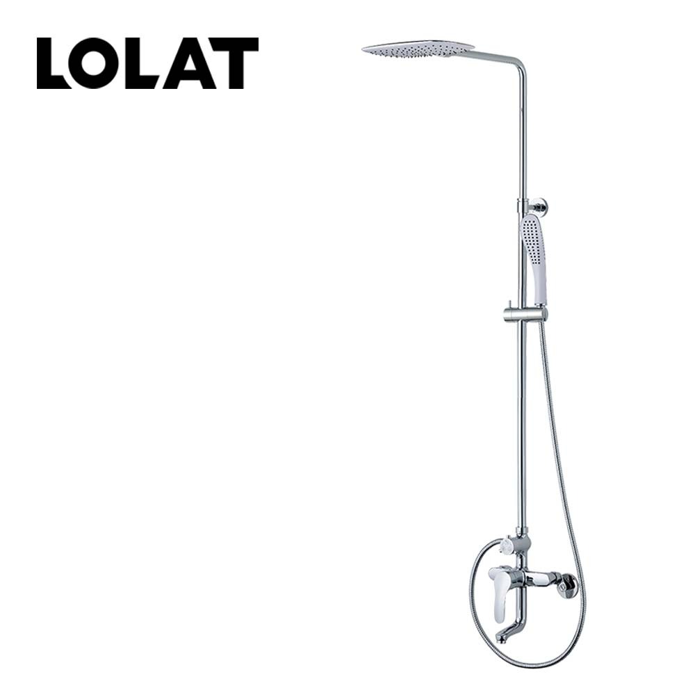 LOLAT單槍淋浴花灑水龍頭組-鉻色SNM1481K