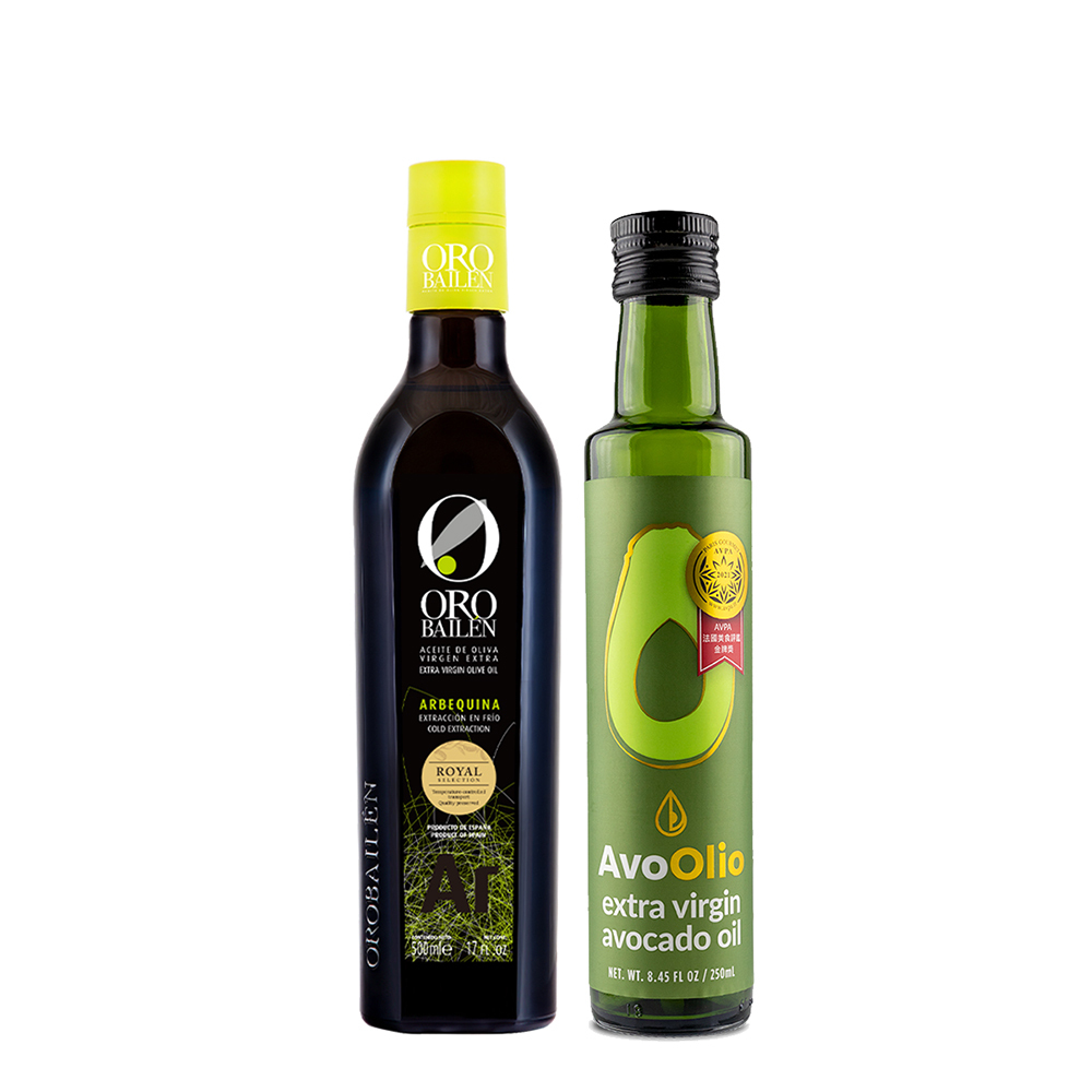 艾酪芙特級初榨酪梨油250ml +皇嘉橄欖油Arbequina 500ml