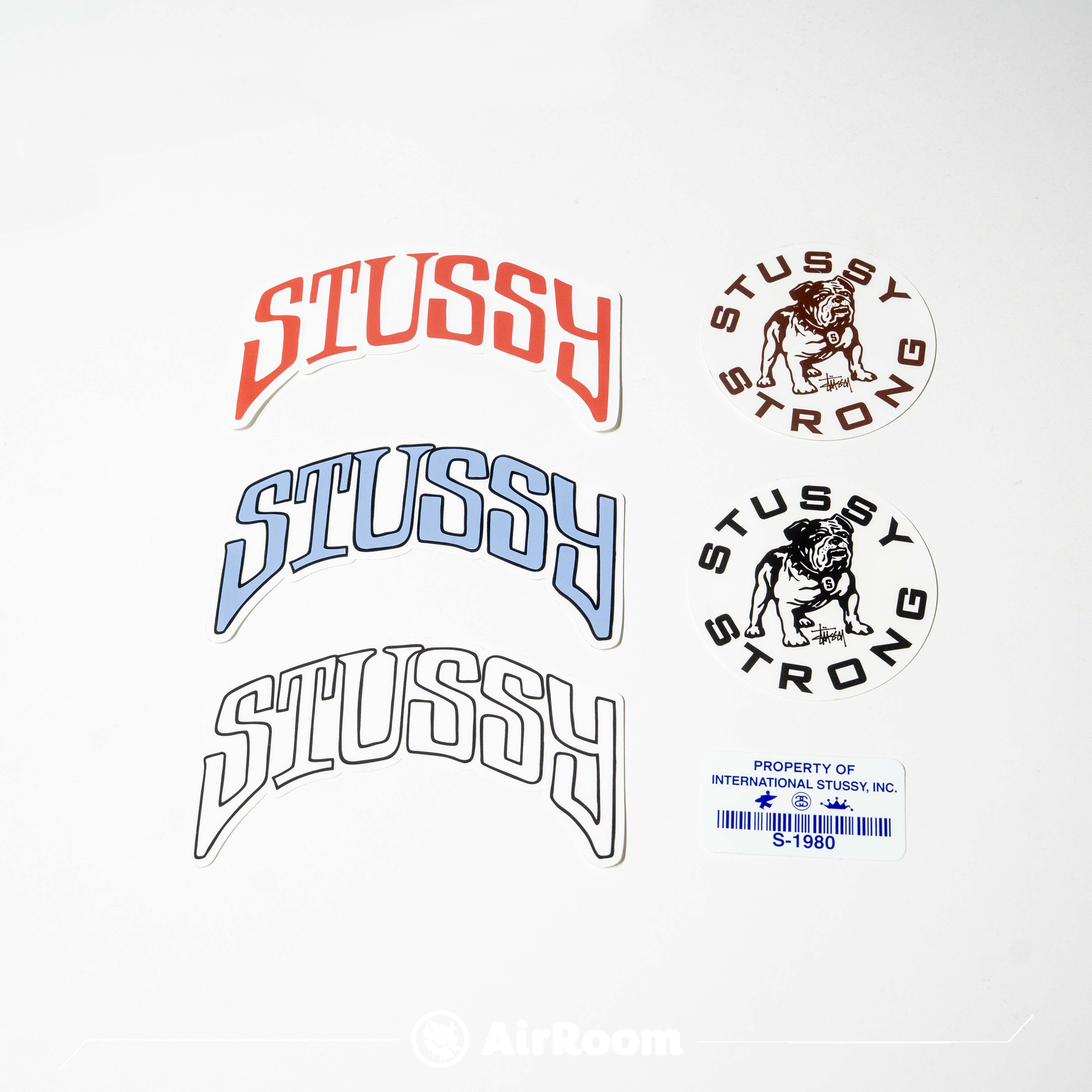 2025SS STUSSY 字體 Logo 鬥牛犬 條碼 貼紙 現貨