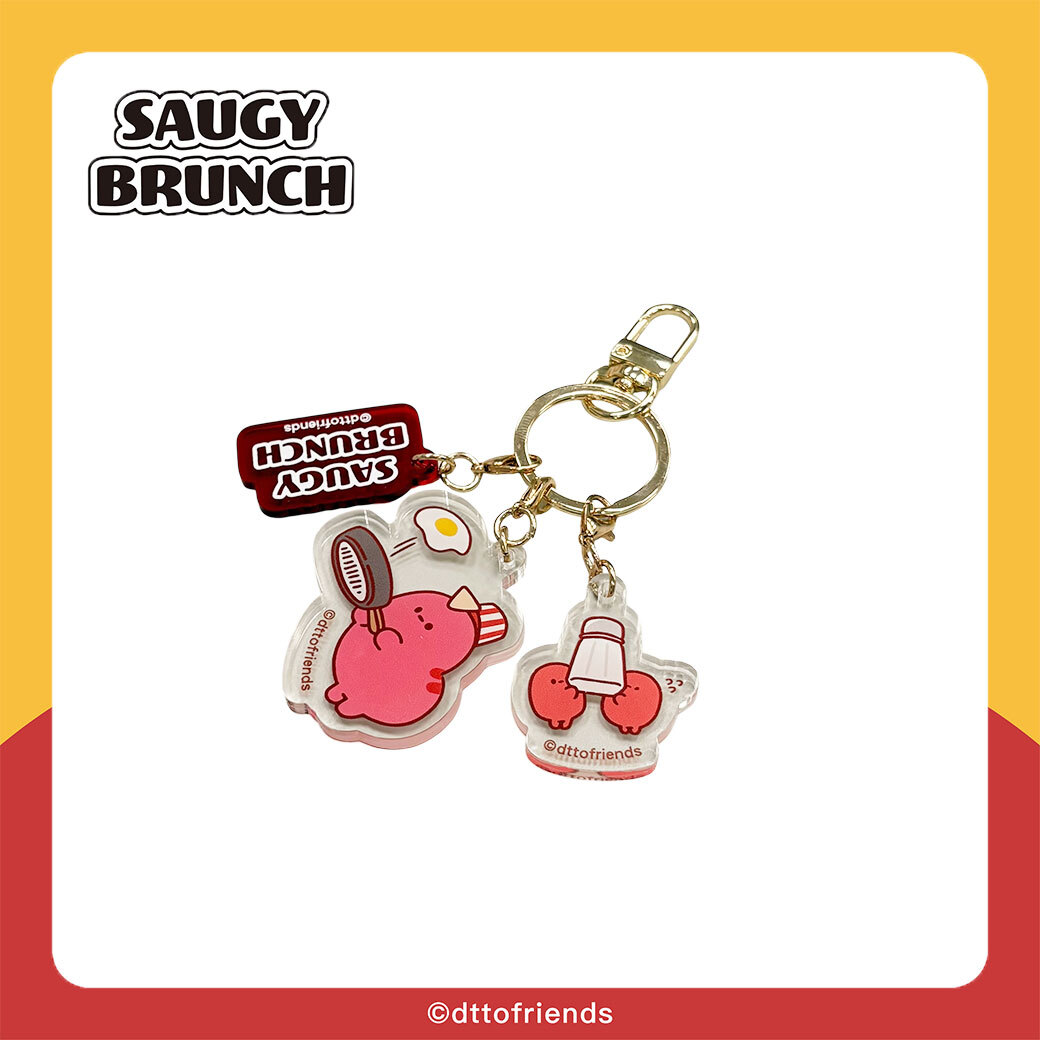 dtto friends-saugy brunch系列-壓克力鑰匙圈-Saugy