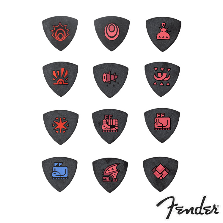 Fender Monster Hunter 聯名款 Picks Rathalos 彈片 魔物獵人（單片/一包）