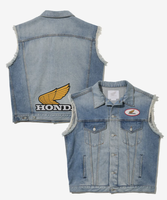 HONDA 本田 /  Washed Denim Vest_Blue / HFS1DJ301DBL /  AUG25