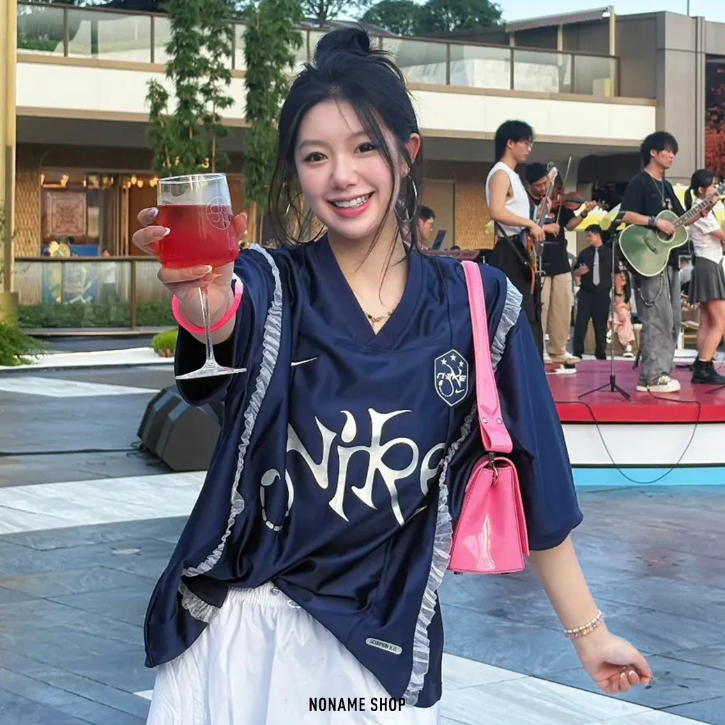 NIKE Sportswear 滾邊 蕾絲 寬鬆 短袖 兩色 (女款)