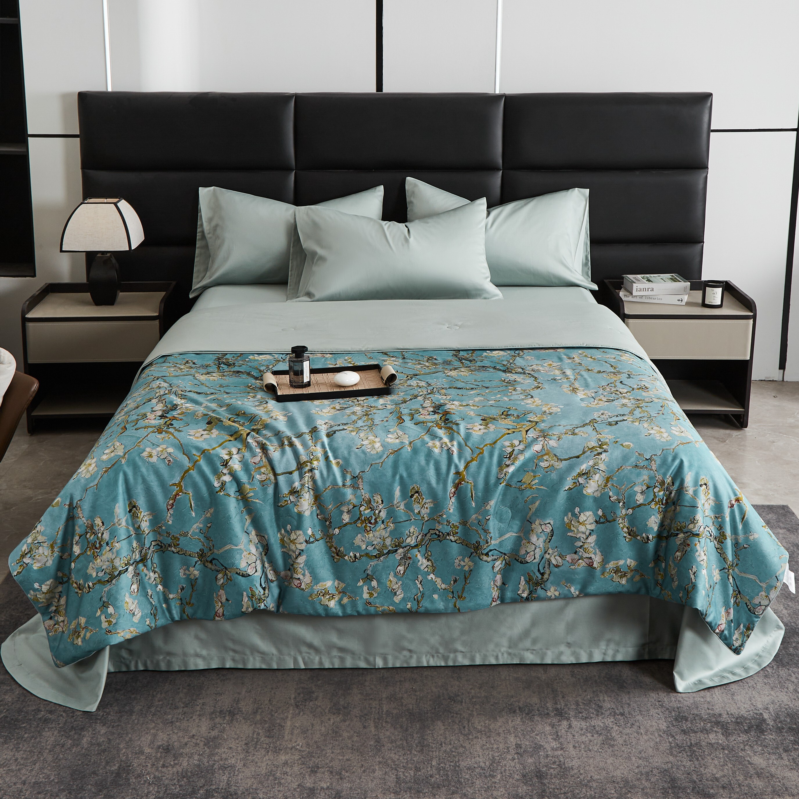 藝術涼被｜梵谷《盛開的杏花》