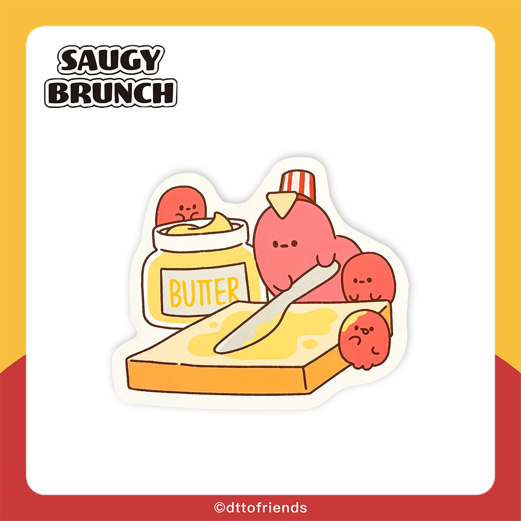 dtto friends-saugy brunch系列-造型明信片-吐司小隊