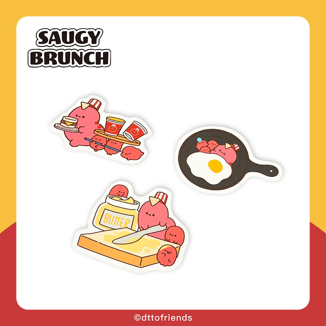 dtto friends-saugy brunch系列-造型明信片-午睡小隊