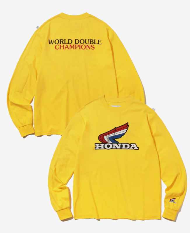 HONDA 本田 /  Wing Logo Racing Long Sleeve_Yellow / HFS1LS303DYE /  AUG25