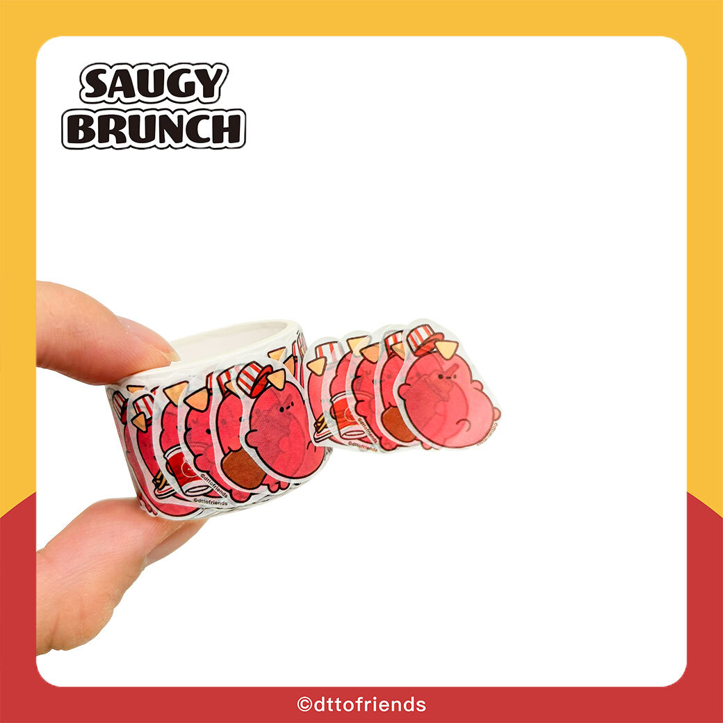 dtto friends-saugy brunch系列-造型紙膠帶-Saugy