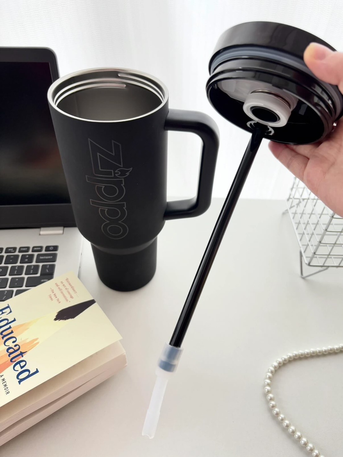 <快速出貨> ZIPPO 霧面吸管冰壩杯