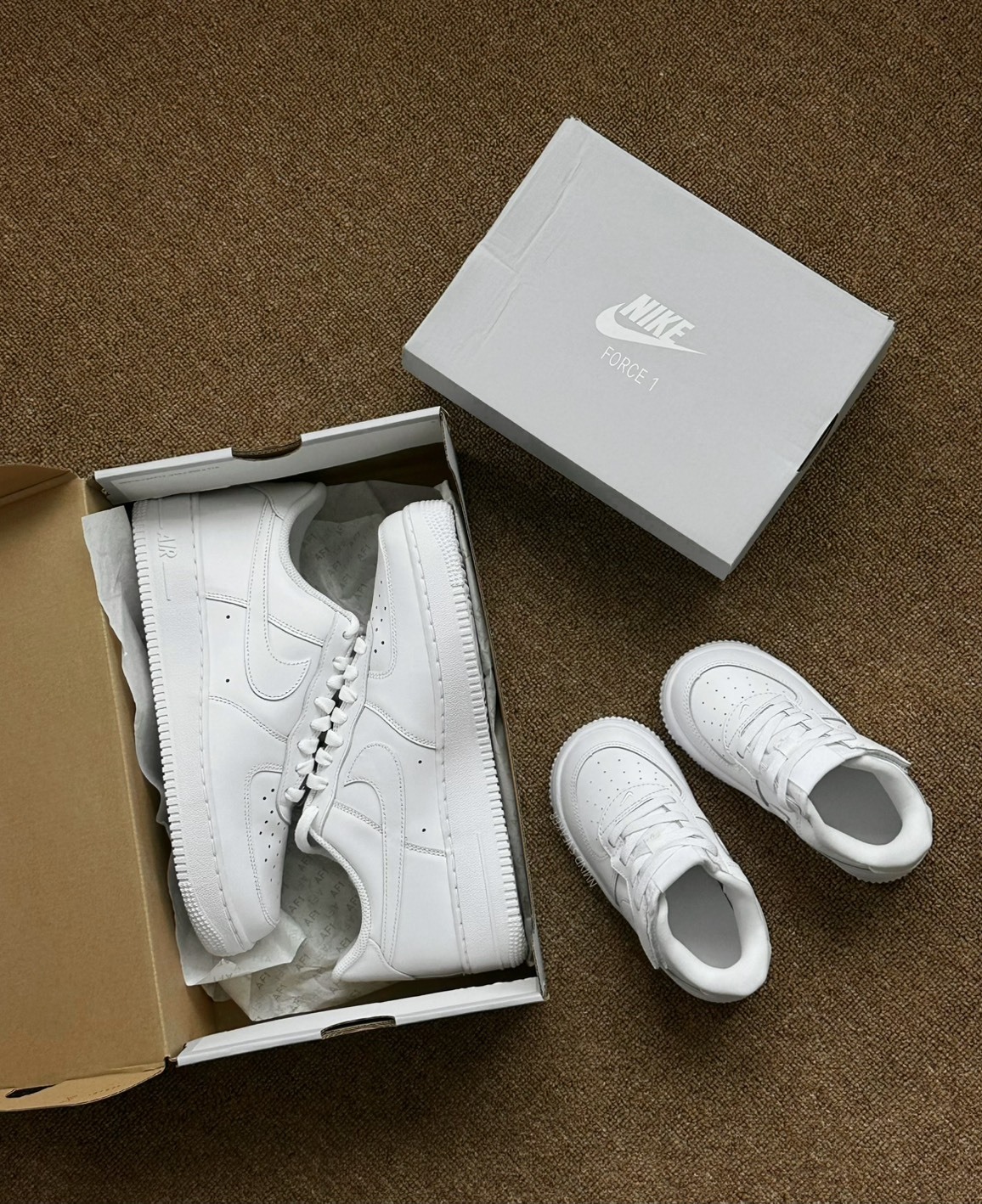 <最萌Q的鞋💞> NIKE FORCE 1 LOW EASYON TD 魔鬼氈 寶寶鞋 全白(IH4491101)