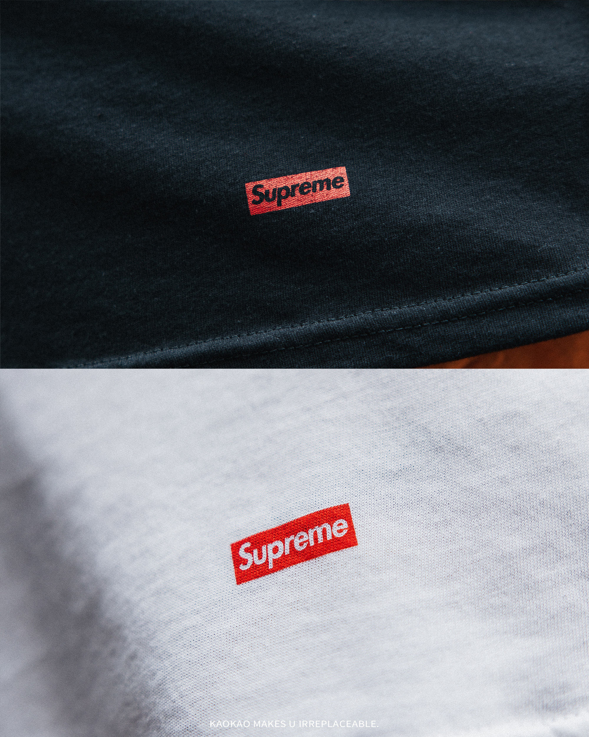 Supreme X Hanes 下擺小標 素Tee