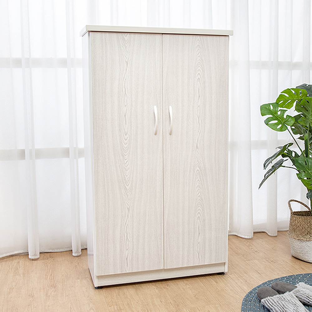 防潮防蛀 防水塑鋼2.2尺上掀收納二門鞋櫃(雪松)