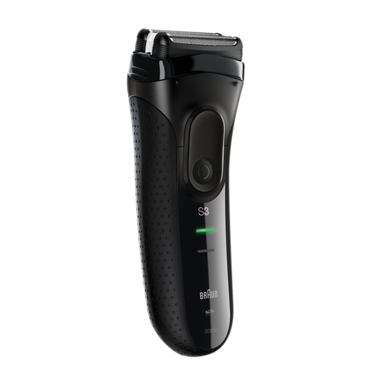 Braun 德國百靈 送旅行盒 新三鋒系列電鬍刀-黑色(3020s-B)