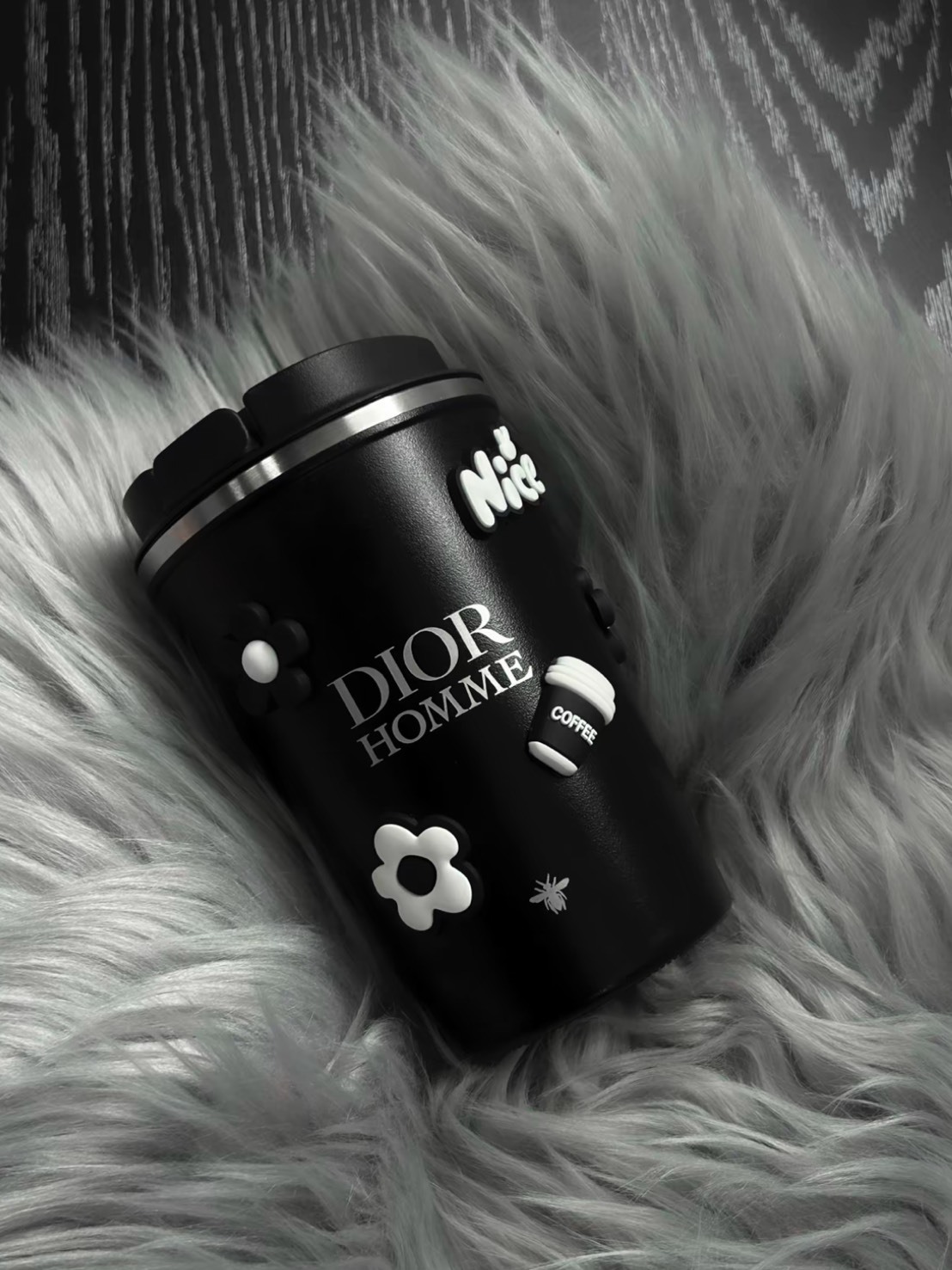 DIOR 迪奧 黑白高級 訂製款 保溫杯 350ML