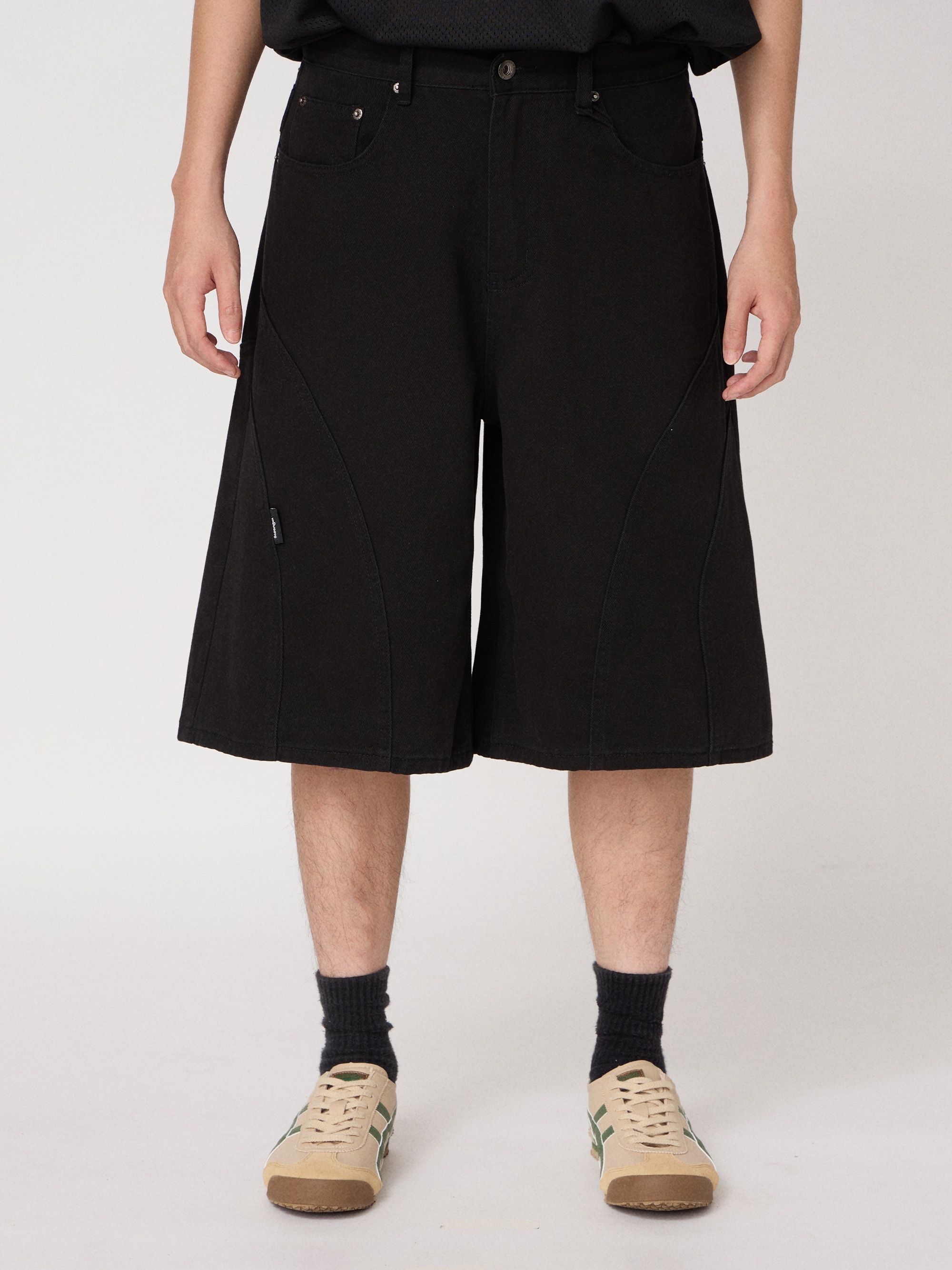 粹彎工作五分褲