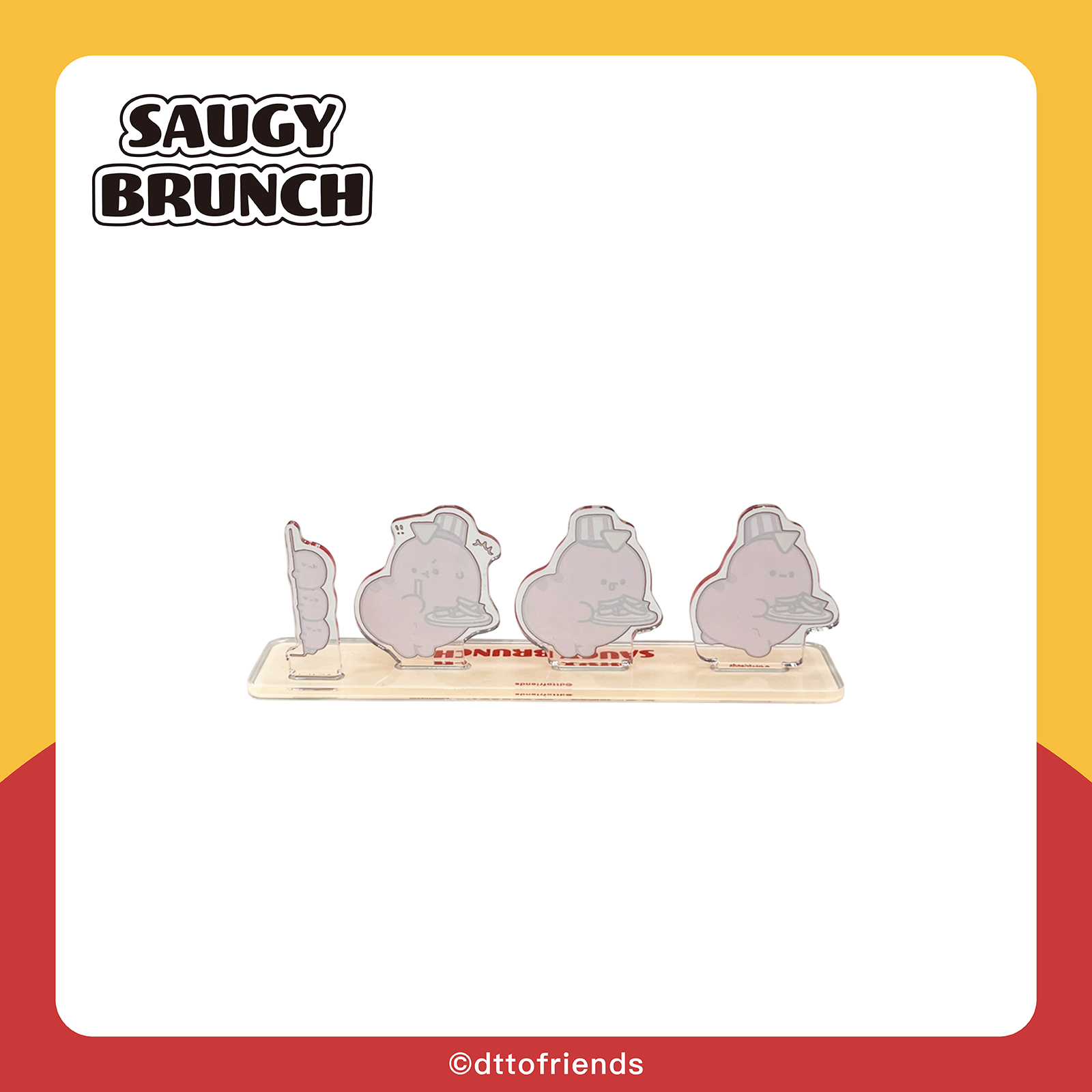 dtto friends-saugy brunch系列-情境立牌-Saugy偷吃薯條