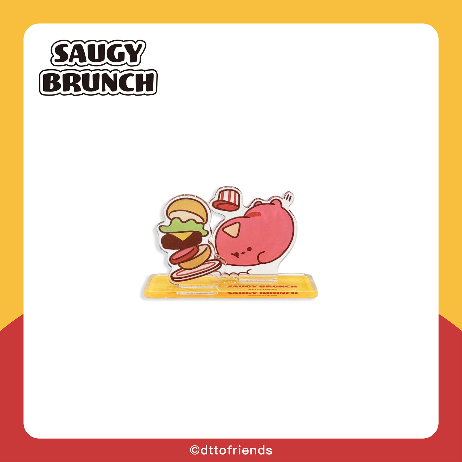 dtto friends-saugy brunch系列-情境立牌-Saugy跌倒哎呀