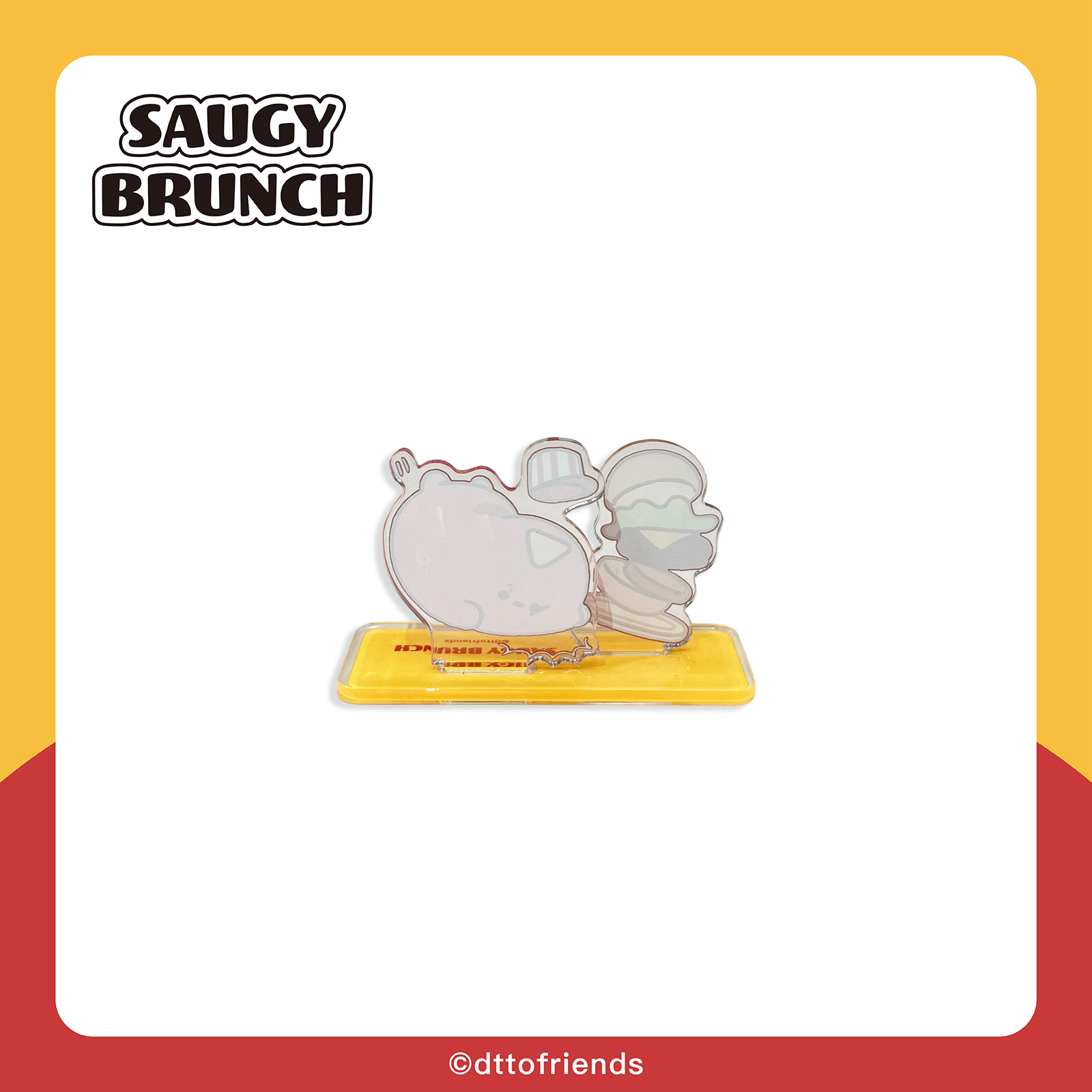 dtto friends-saugy brunch系列-情境立牌-Saugy跌倒哎呀