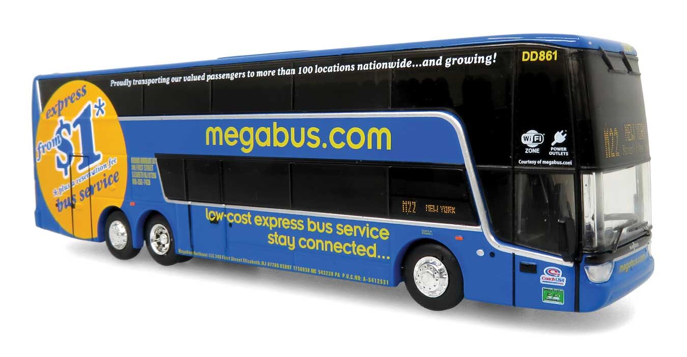 1/87 Iconic Replicas VanHool TDX Coach MegaBus (87-0468)