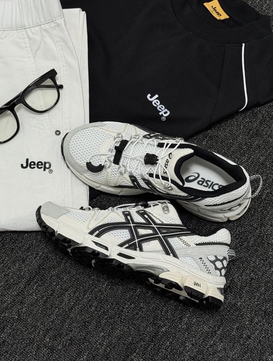 ASICS 亞瑟士 GEL-KAHANA 8 FL WHITE 白色 慢跑鞋 男款 索繩款 免綁鞋帶 休閒鞋 1011C114-101