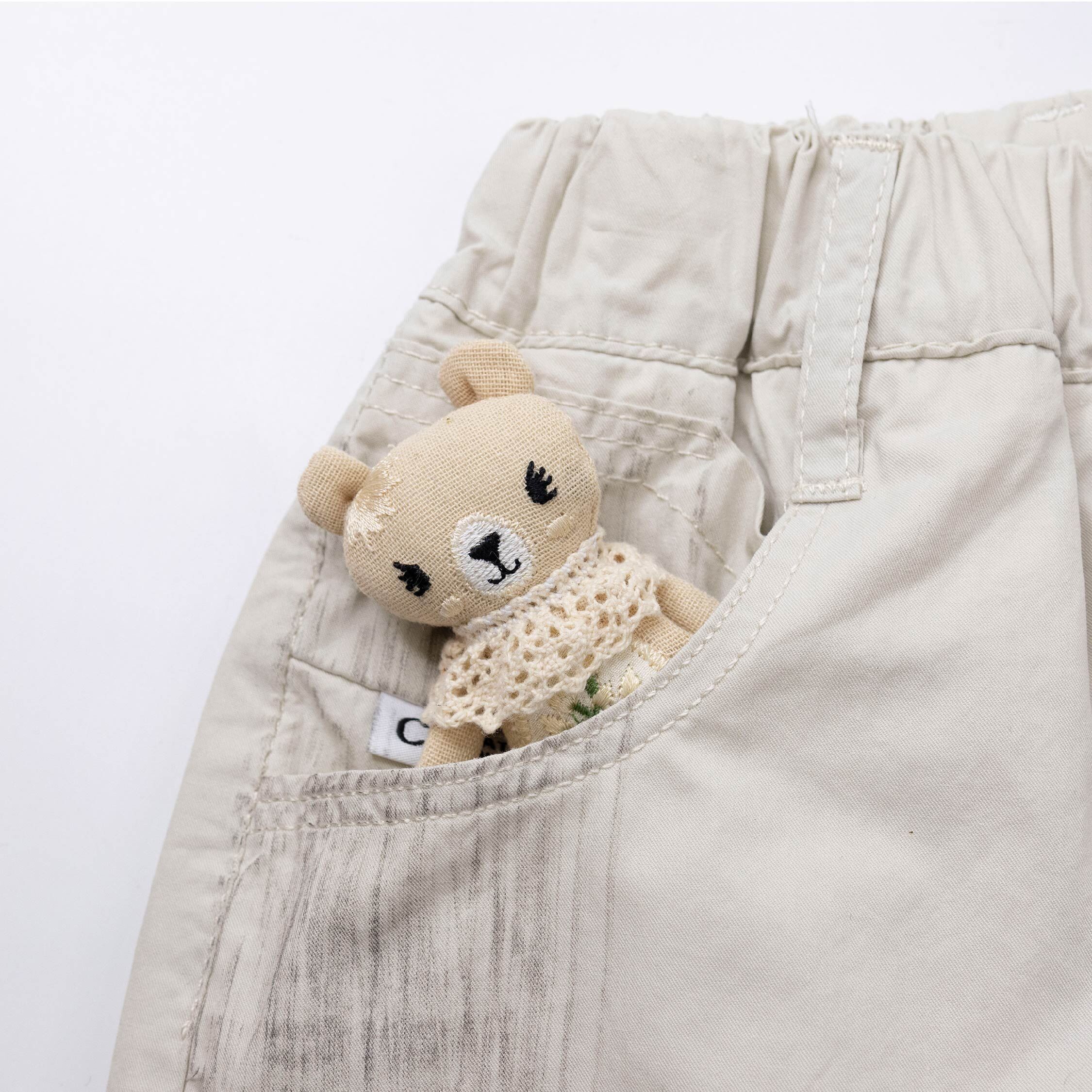 仿舊特殊刷色休閒短褲 (H50742)