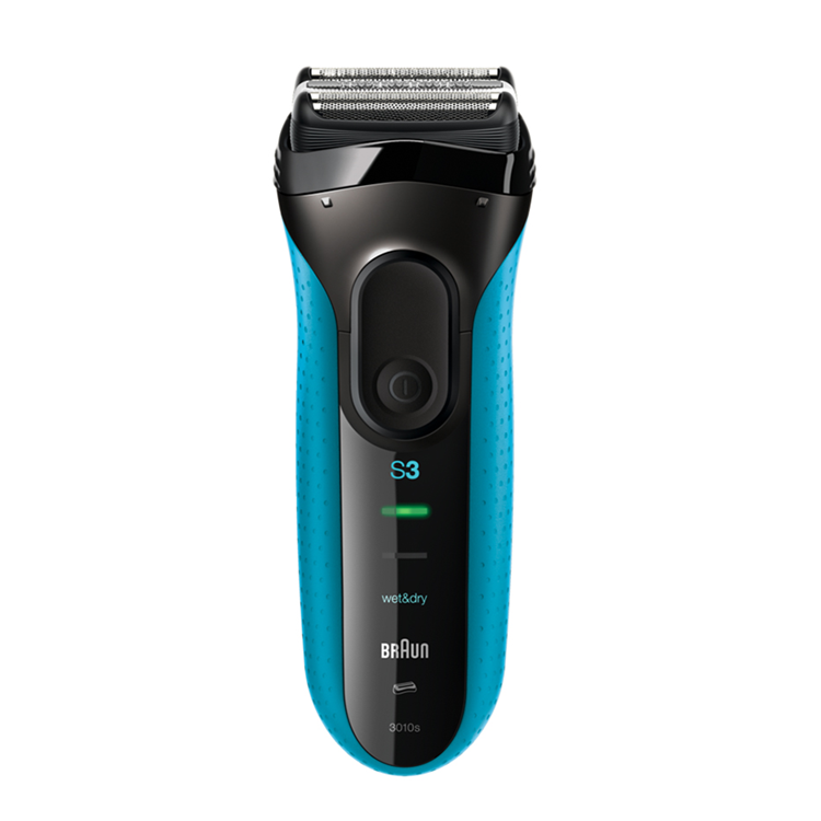 Braun 德國百靈 新三鋒系列電鬍刀-藍色(3010s)