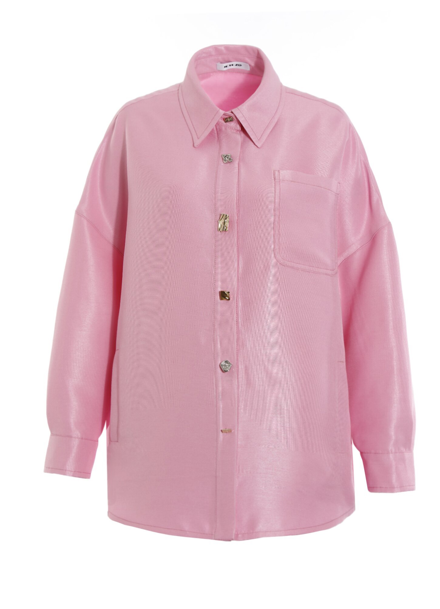 BD10015A1 新藝術花園玫瑰粉襯衫式外套