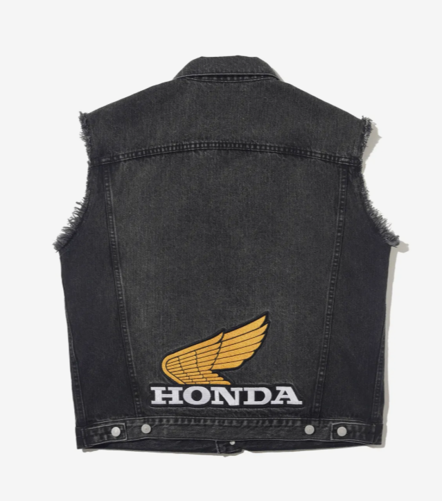 HONDA 本田 /   Washed Denim Vest_Black / HFS1DJ301DBK  AUG25