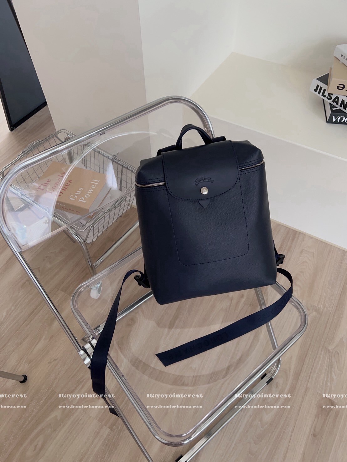 Longchamp Xtra City 水波紋防刮皮後背包|極簡都會風通勤背包・防潑水耐磨設計