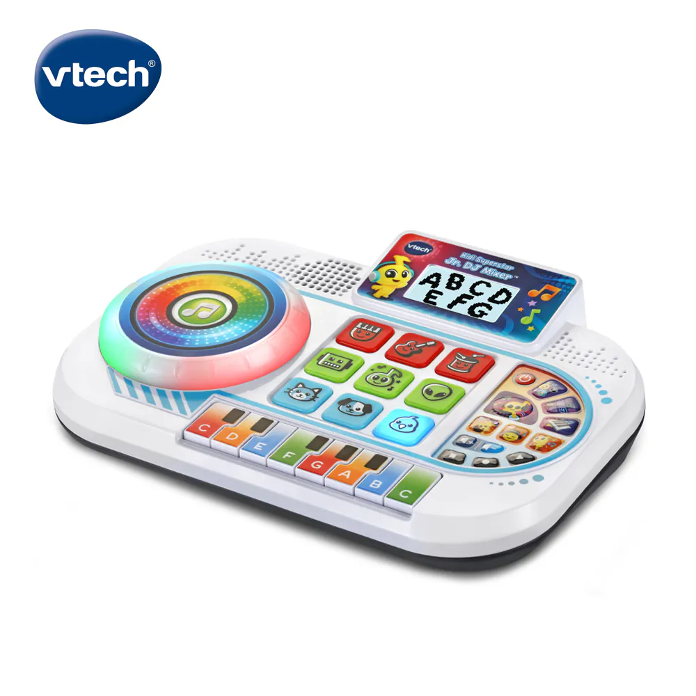 《 英國 Vtech 》 小DJ多功能混音器-閃亮白