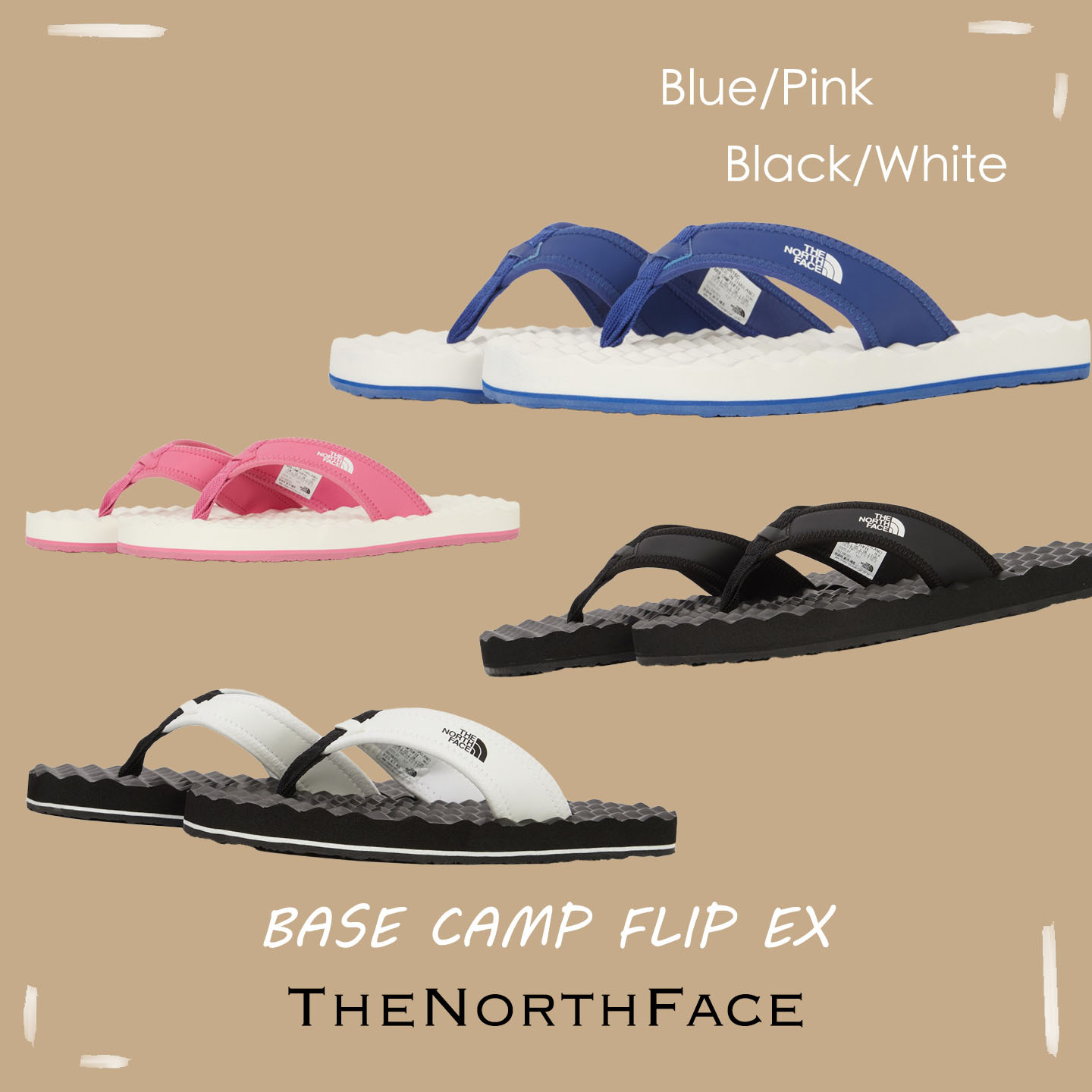 【OWN】The North Face 涼拖鞋 夏季 夾腳 人字拖 緩衝 防水 舒適 不分男女 黑 白 藍 粉 NS83R16