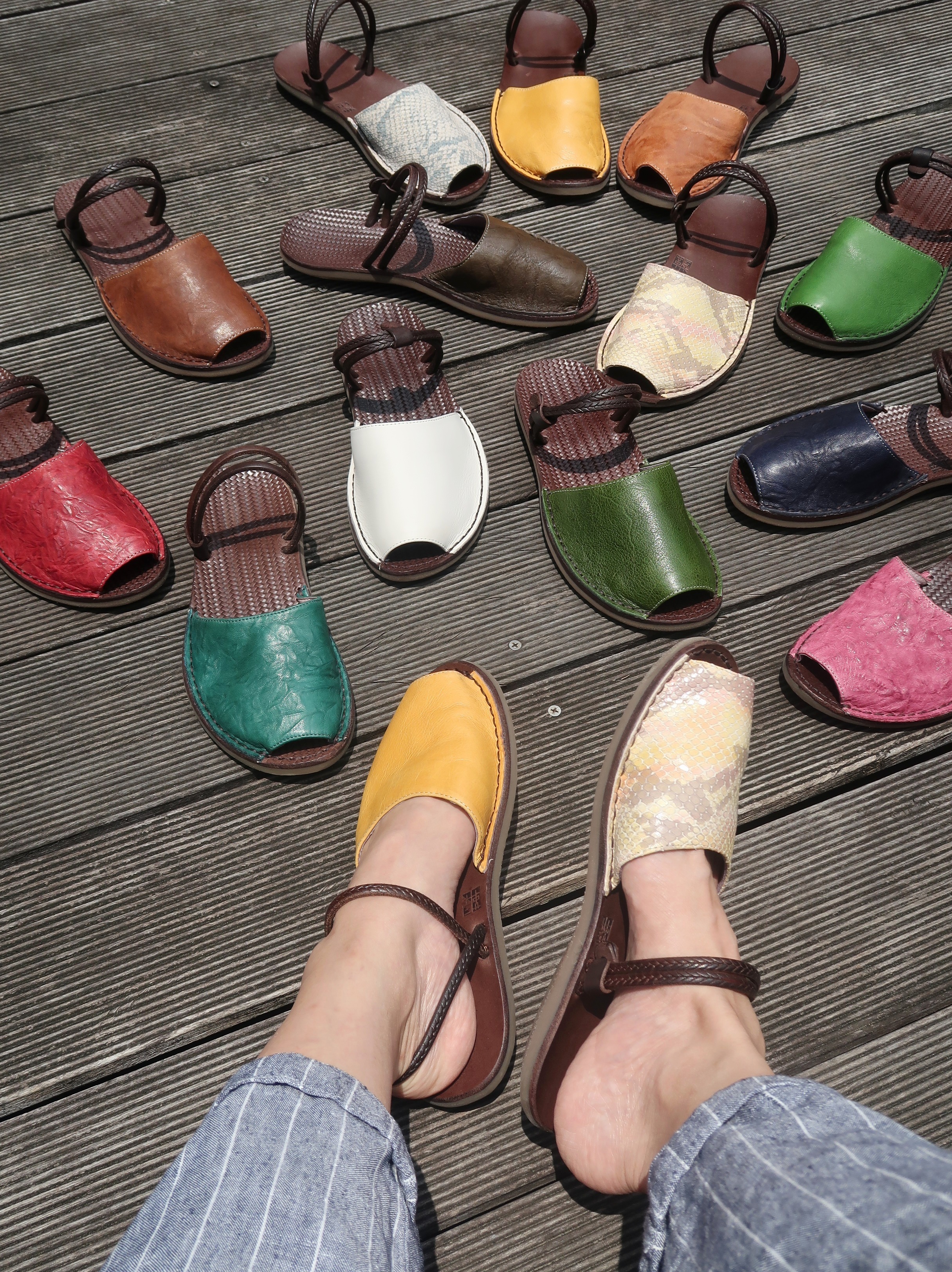 【西班牙涼鞋】MIT台灣製造人體工學足弓底台兩穿全真皮涼鞋拖鞋