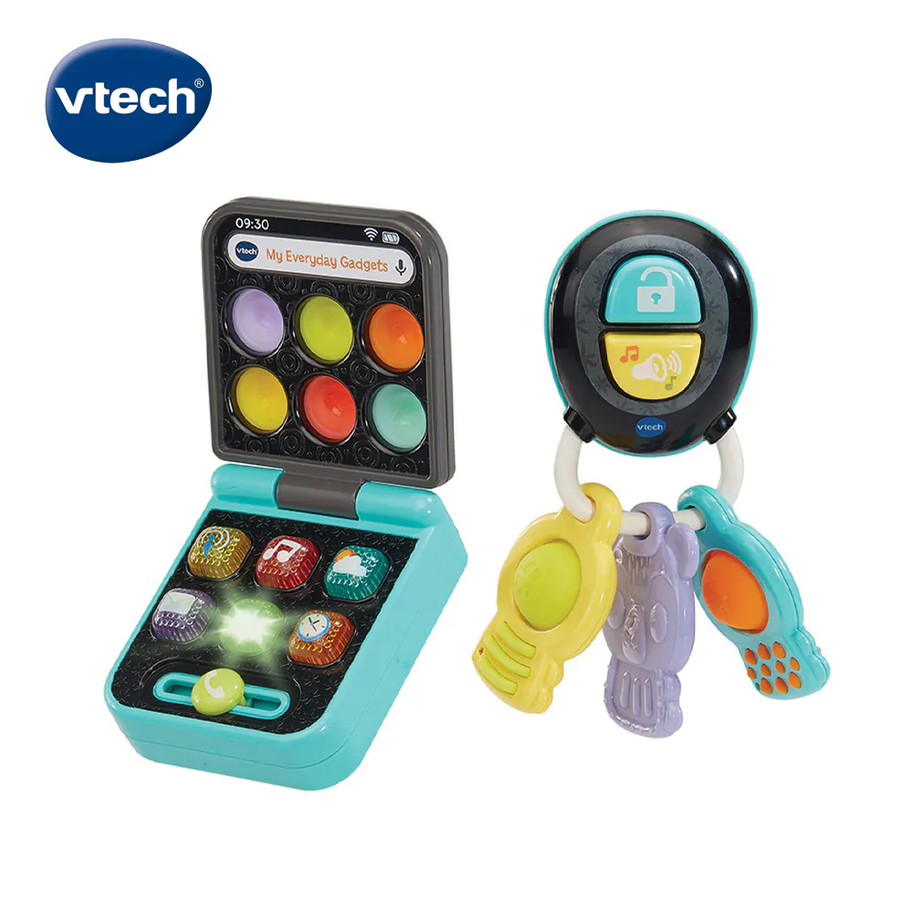 《 英國 Vtech 》 寶寶手機鑰匙學習組