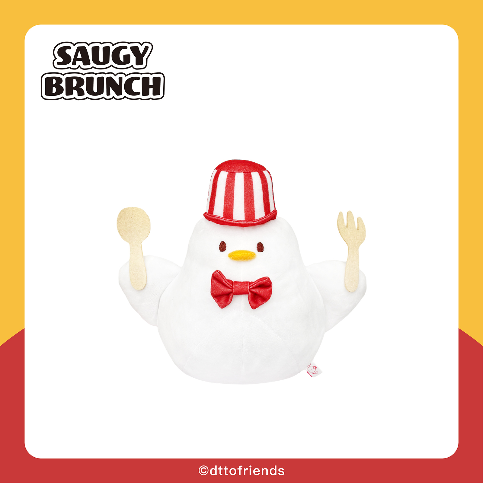 dtto friends-saugy brunch系列-絨毛娃娃(20cm)-Hoya