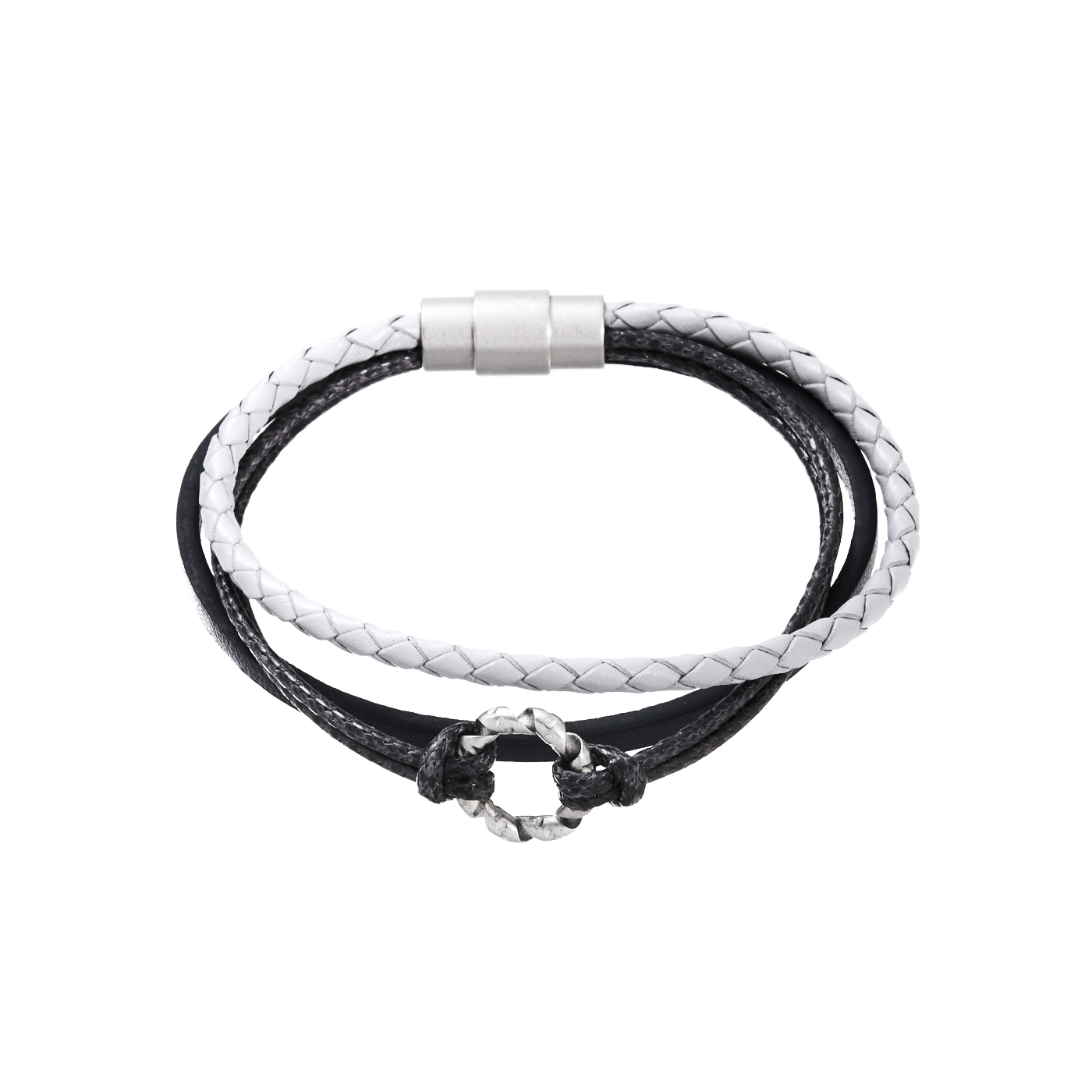 韓國,皮繩,磁吸式,手環,男生飾品