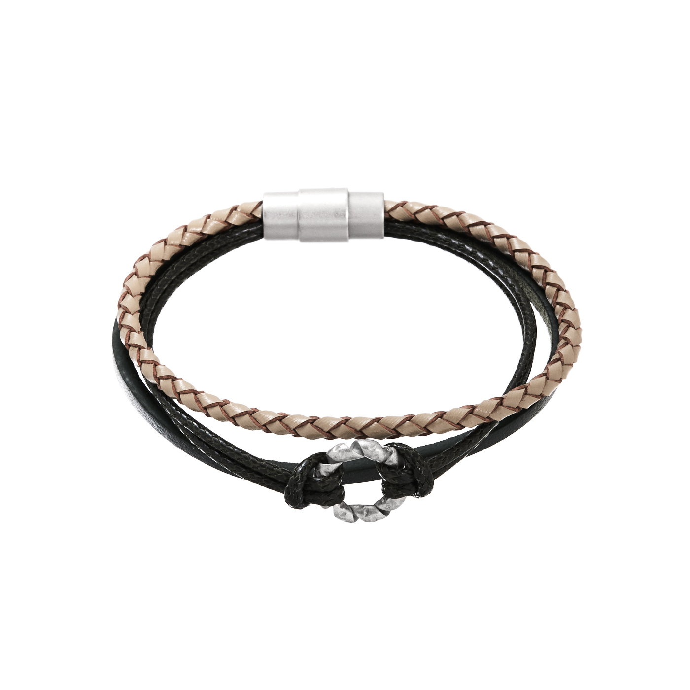 韓國,皮繩,磁吸式,手環,男生飾品