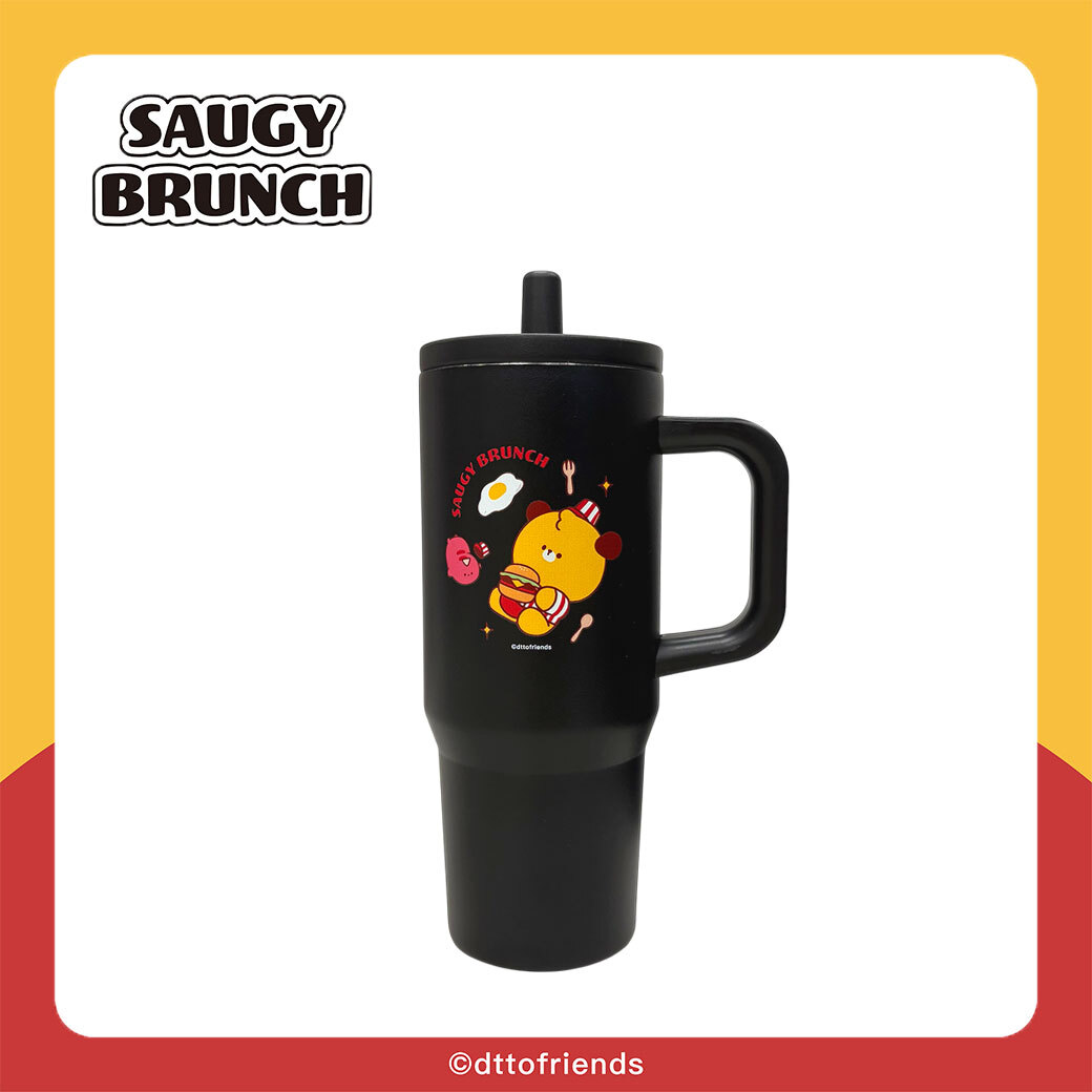 dtto friends-saugy brunch系列-吸管冰壩杯-黑