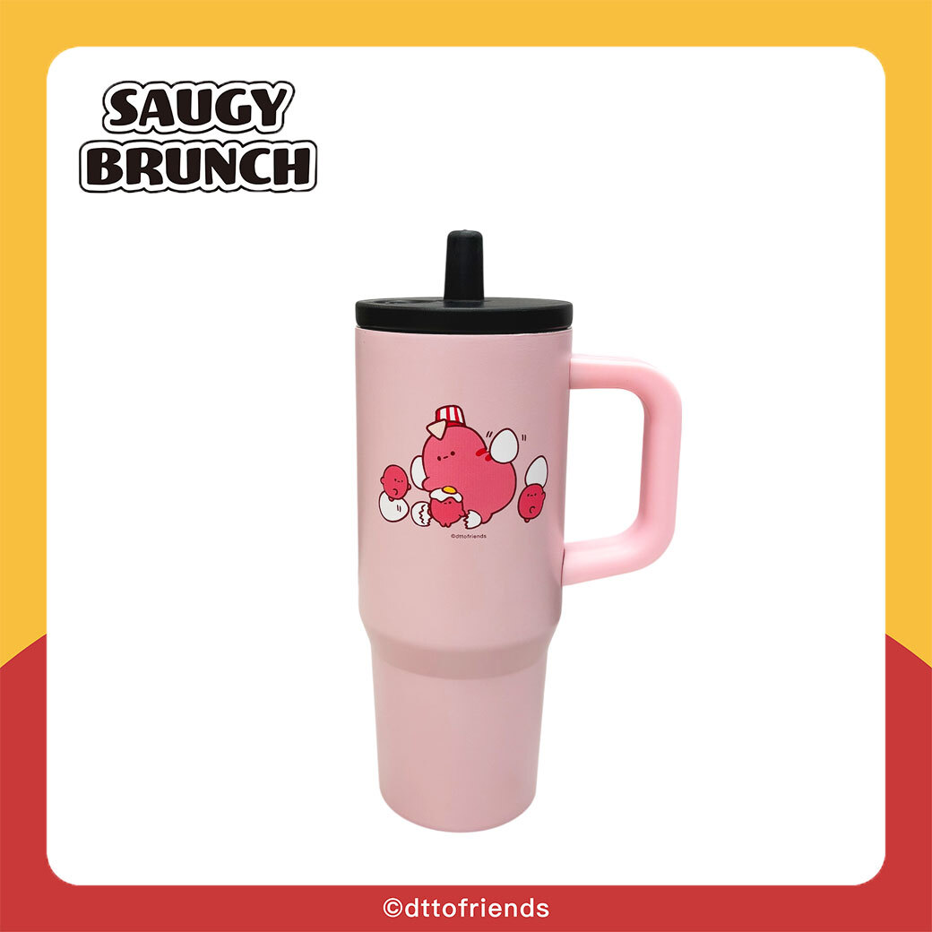 dtto friends-saugy brunch系列-吸管冰壩杯-粉