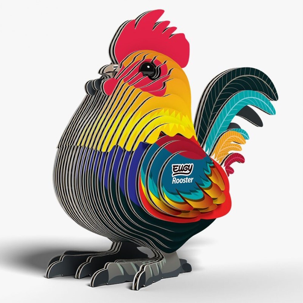 EUGY 3D Cardboard Kit Set Model - 133 Rooster
