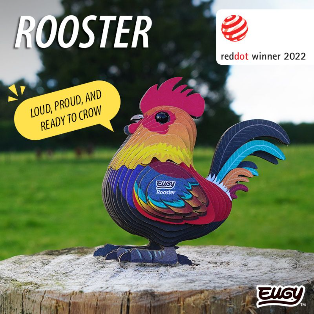 EUGY 3D Cardboard Kit Set Model - 133 Rooster