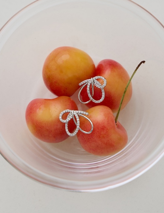 交織亮點。銀針耳環