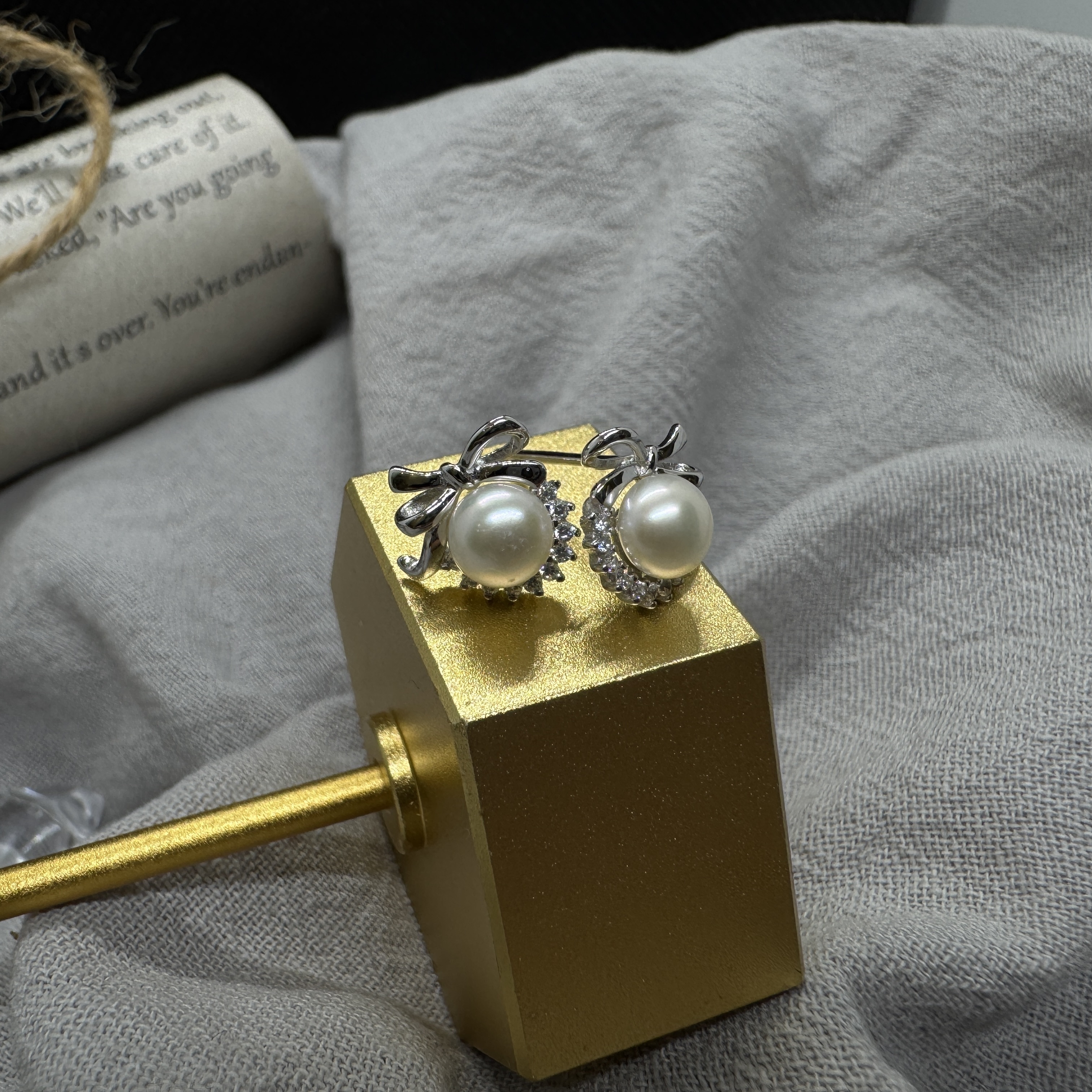 緞光珍語 - 純銀耳環