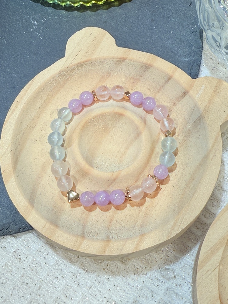 C065-星粉月光｜薰衣草紫水晶 x 摩根石手鍊【預購】