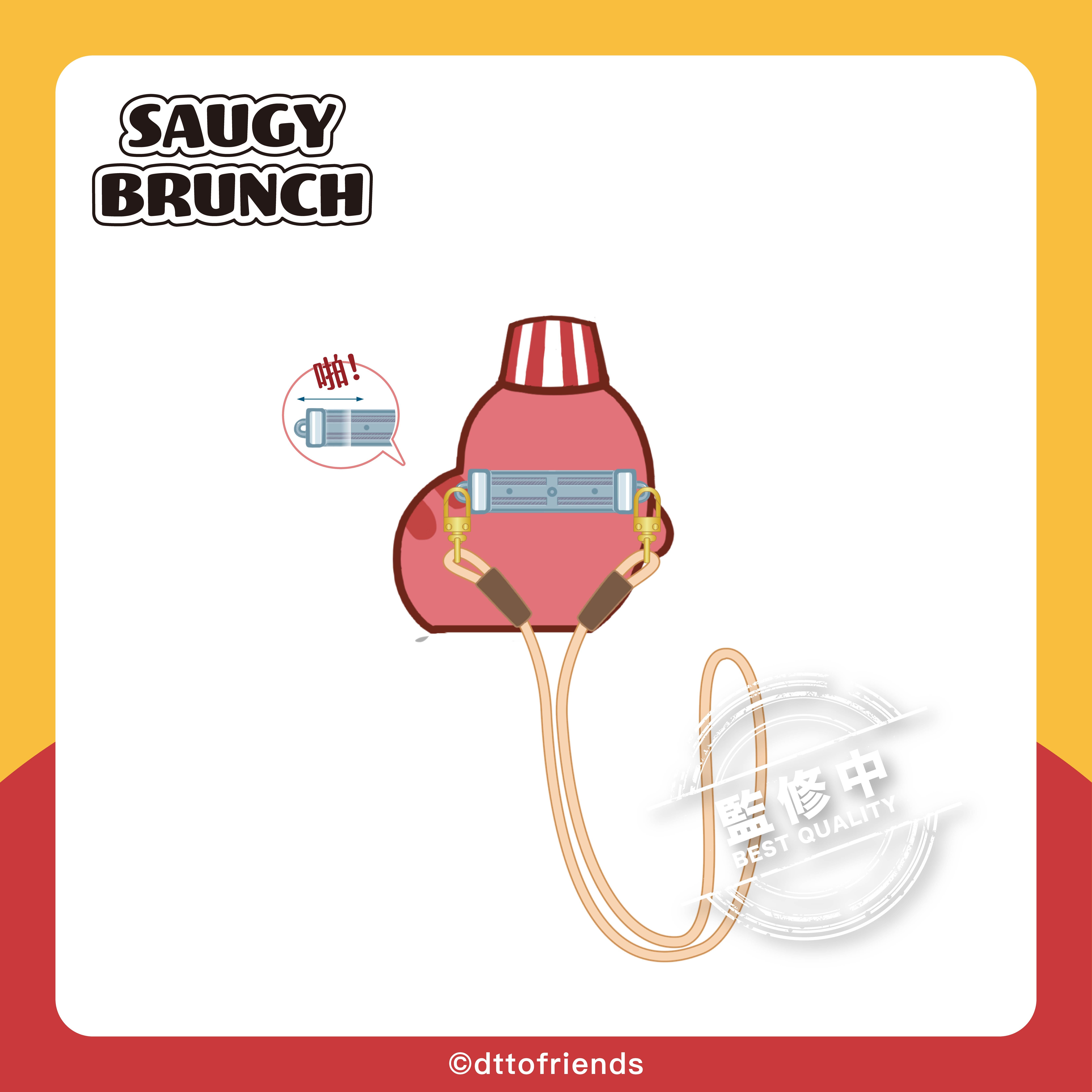 dtto friends-saugy brunch系列-絨毛手機掛繩-Saugy