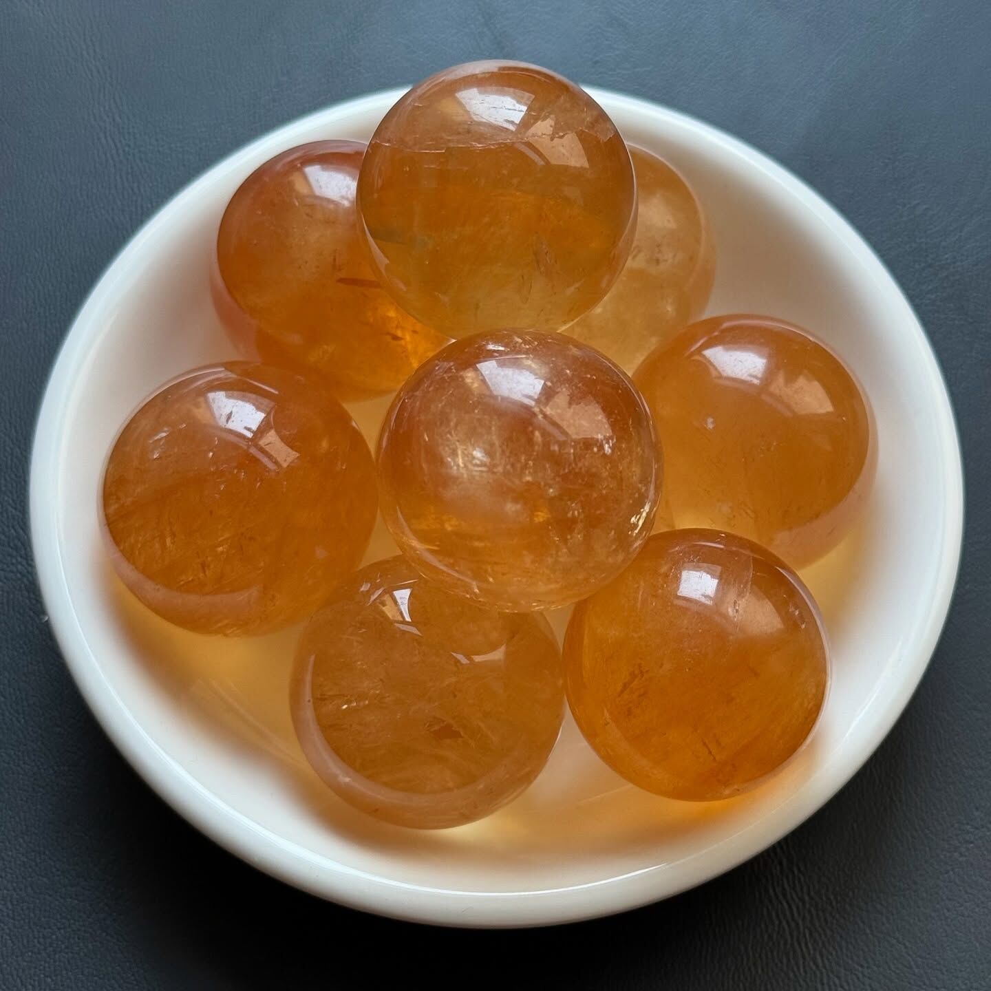 [原石] 黃冰洲石 水晶球