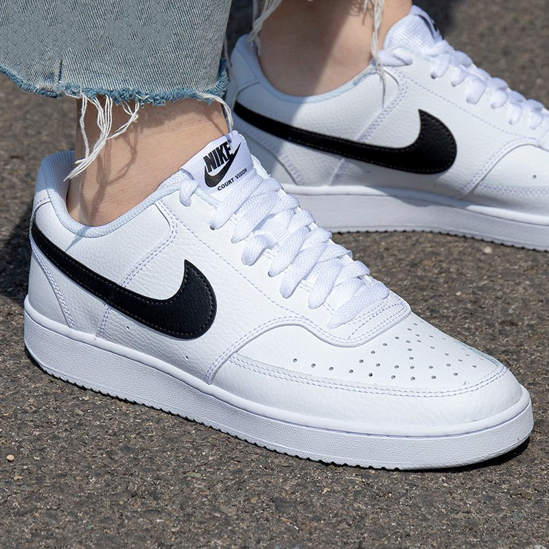 Nike Court Vision Lo NN 白黑色 經典 皮革 休閒鞋 DH2987-101