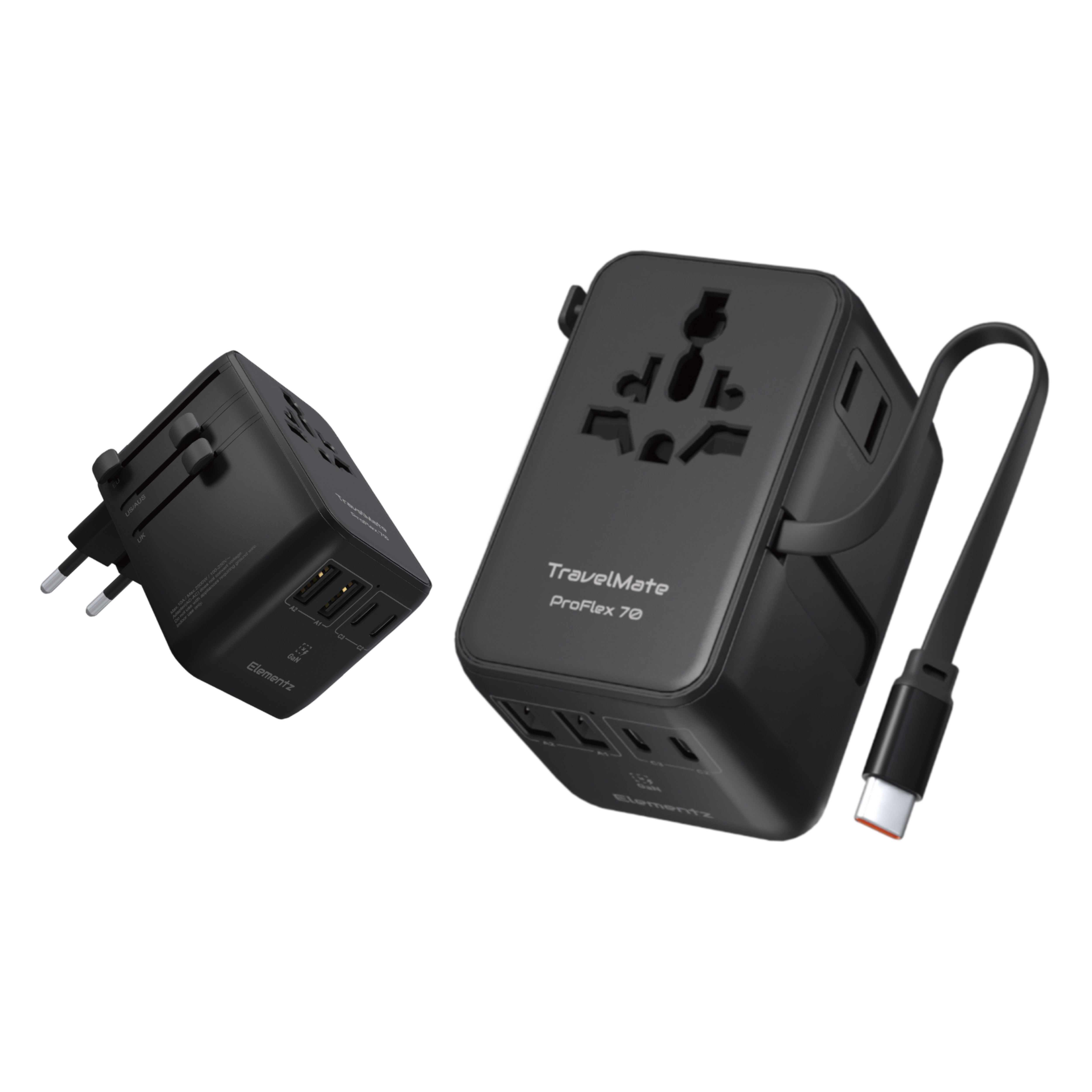 Elementz TravelMate ProFlex 70W 旅行轉插 (PT-W70H)