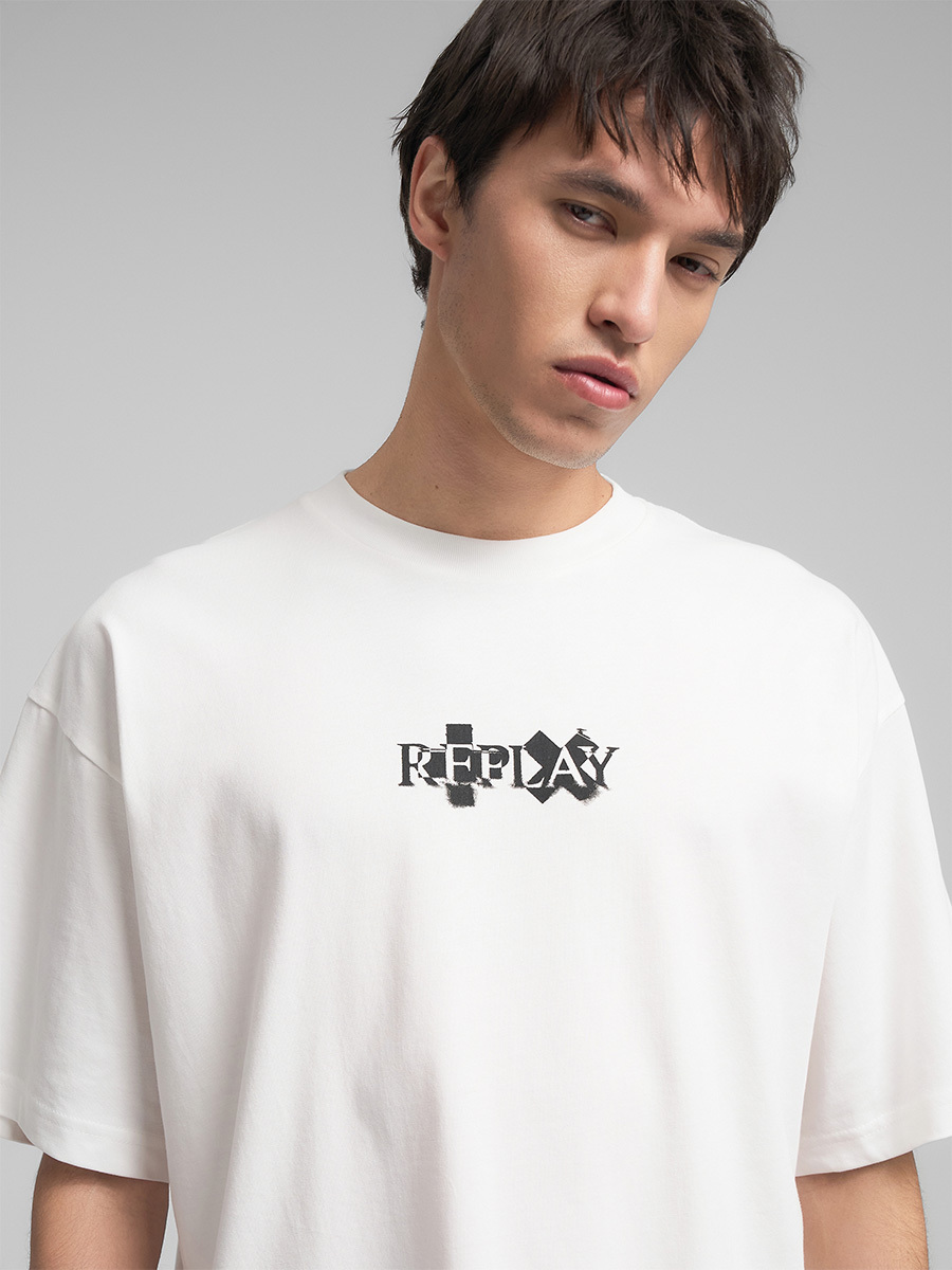 MARTIN GARRIX 聯名T-Shirt x REPLAY LOGO (白色)