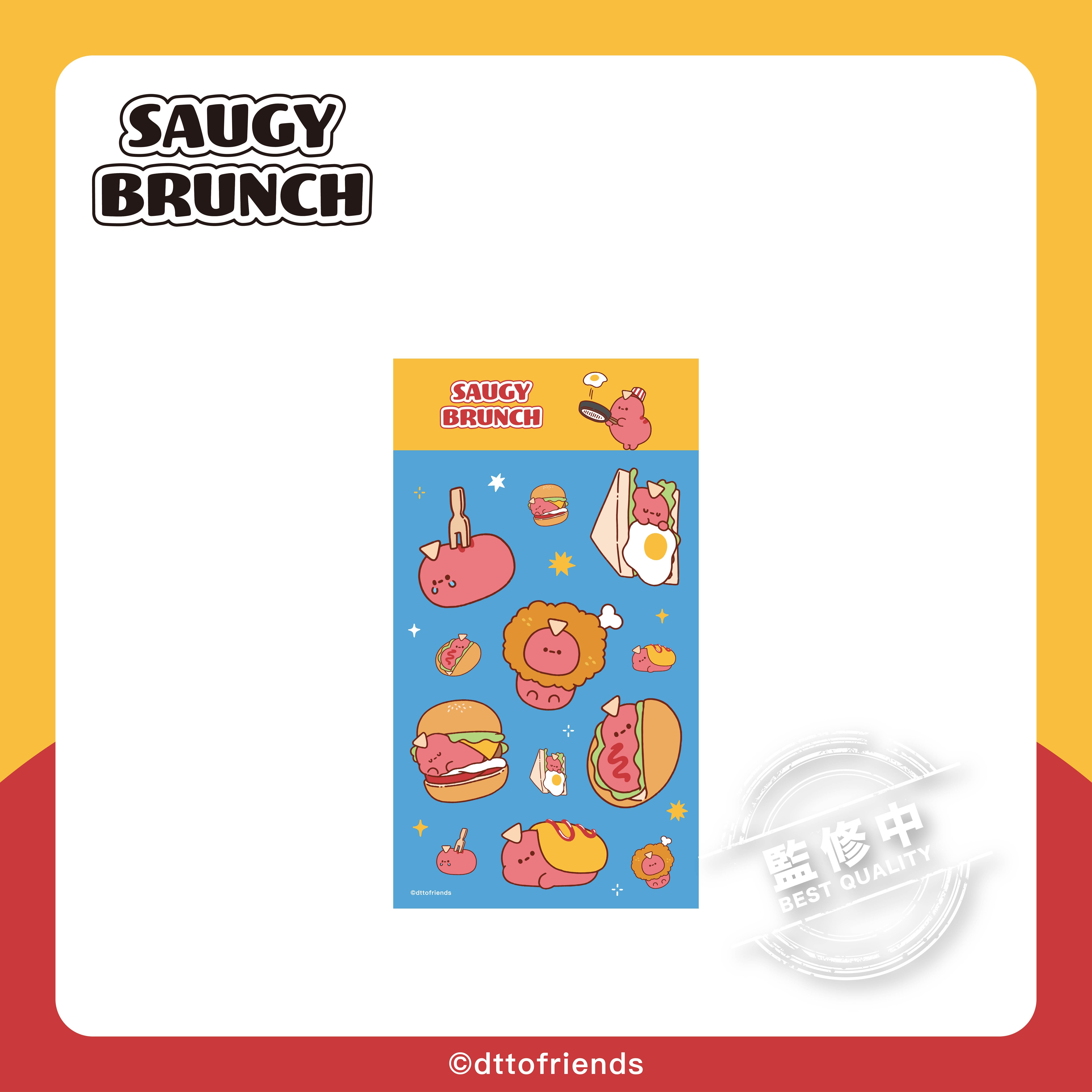 dtto friends-saugy brunch系列-滴膠貼紙-Saugy